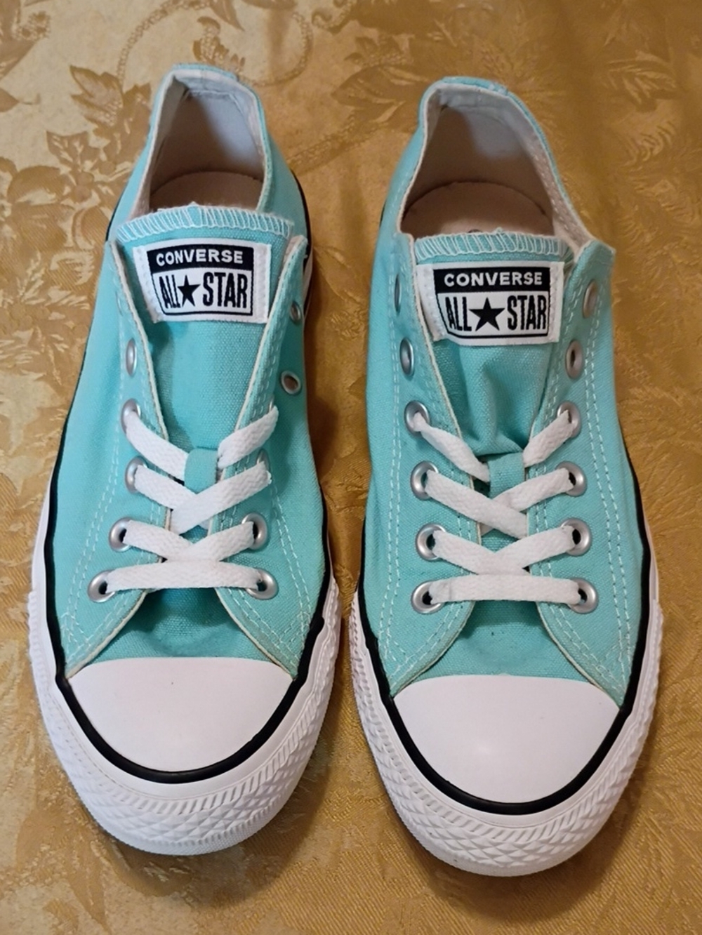 CONVERSE All Star Low Top Sneakers in Aqua . Women's 7.5 Men's 5.5 - Picture 4 of 10